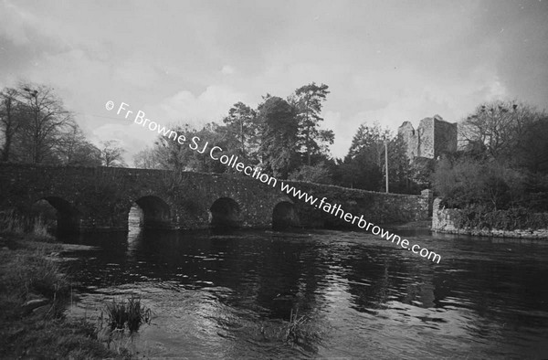 ABBEY FROM RIVER AT ABBEY BRIDGE